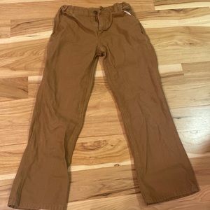 Brown kids carheartt work pants